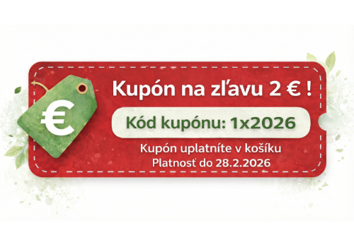 Kupon na zlavy -2 Eura