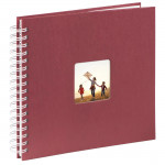 Fine Art Spiral Album, 28x24 cm, 50 White Pages, Bordeaux