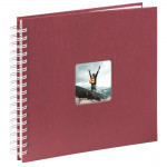 Fine Art Spiral Album, 28x24 cm, 50 White Pages, Bordeaux
