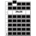 Negatívové obaly PP, 40 negatívov 24×36 mm na list, 25 ks Negatívové obaly PP, 40 negatívov 24×36 mm na list, 25 ks