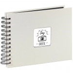 Fine Art Spiral Bound Album, 24 x 17 cm, 50 black pages, chalk