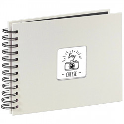 Fine Art Spiral Bound Album, 24 x 17 cm, 50 black pages, chalk