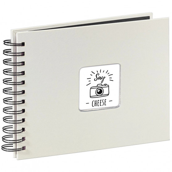 Fine Art Spiral Bound Album, 24 x 17 cm, 50 black pages, chalk
