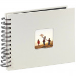 Fine Art Spiral Bound Album, 24 x 17 cm, 50 black pages, chalk