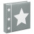 Skies memo album for 200 photos with a size of 10x15 cm, grey