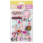Sticker Set, Display with Various Designs, Assorted