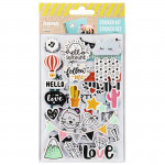 Sticker Set, Display with Various Designs, Assorted