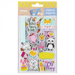 Sticker Set, Display with Various Designs, Assorted