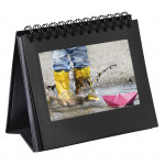 Stojan na špirálový fotoalbum, 12 obrázkov do 11×15 cm, čierny