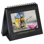 Stojan na špirálový fotoalbum, 12 obrázkov do 11×15 cm, čierny