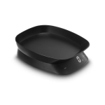 Digitálna kuchynská váha, do 5 kg, miska na váženie, matná čierna