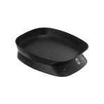 Digitálna kuchynská váha, do 5 kg, miska na váženie, matná čierna
