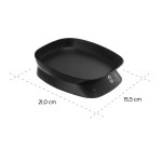 Digitálna kuchynská váha, do 5 kg, miska na váženie, matná čierna