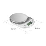 Digitálna kuchynská váha, do 3 kg, biela Digitálna kuchynská váha, do 3 kg, biela
