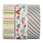 Masking Tapes 1.5 x 500 cm, Various Motifs in Sets of 3
