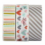 Masking Tapes 1.5 x 500 cm, Various Motifs in Sets of 3