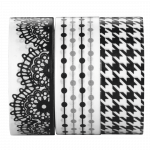Masking Tapes 1.5 x 500 cm, Various Motifs in Sets of 3