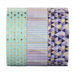 Masking Tapes 1.5 x 500 cm, Various Motifs in Sets of 3