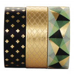 Masking Tapes 1.5 x 500 cm, Various Motifs in Sets of 3