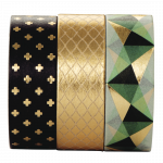 Masking Tapes 1.5 x 500 cm, Various Motifs in Sets of 3