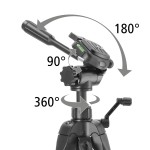 Trojnožný statív Action Smart 165 3D, 3‑cestná hlava, držiak mobilu