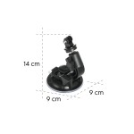 Držiak na prísavku pre akčné kamery, univerzálny, autostativ, 3D, ⌀ 90 mm