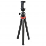 FlexPro Tripod for Smartphone, GoPro and Photo Cameras, 27 cm, red