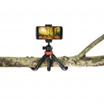 FlexPro Tripod for Smartphone, GoPro and Photo Cameras, 27 cm, red