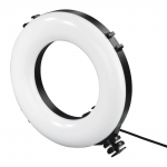 Hama SpotLight Smart 80 II, kruhové LED svetlo 8, držiak mobilu, diaľková spúšť, stolný statív