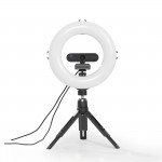 Hama SpotLight Smart 80 II, kruhové LED svetlo 8, držiak mobilu, diaľková spúšť, stolný statív