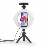 Hama SpotLight Smart 80 II, kruhové LED svetlo 8, držiak mobilu, diaľková spúšť, stolný statív