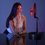 LED RGB kruhové svetlo SpotLight FoldUp 102, sada pre mobil