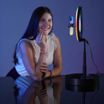 LED RGB kruhové svetlo SpotLight FoldUp 102, sada pre mobil