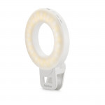 LED kruhové svetlo ToGo, klipové, nabíjateľné, 3 režimy