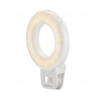 LED kruhové svetlo ToGo, klipové, nabíjateľné, 3 režimy