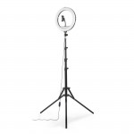 LED kruhové svetlo SpotLight Steady 120 III, statív pre mobil, 12