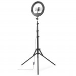 LED kruhové svetlo SpotLight Steady 120 III, statív pre mobil, 12