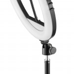 LED kruhové svetlo SpotLight Steady 120 III, statív pre mobil, 12