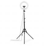 LED kruhové svetlo SpotLight Steady 120 III, statív pre mobil, 12