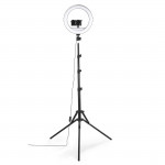 LED kruhové svetlo SpotLight Steady 120 III, statív pre mobil, 12