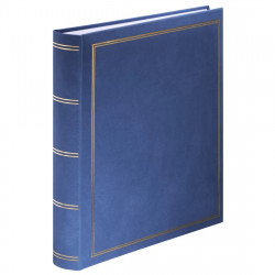 London Super Jumbo Album, 34x35 cm, 80 White Pages, blue