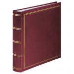London Jumbo Album, 30x30 cm, 80 White Pages, Bordeaux