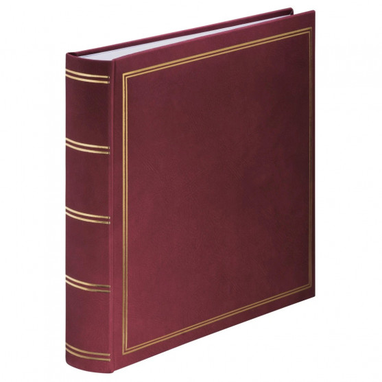 London Jumbo Album, 30x30 cm, 80 White Pages, Bordeaux