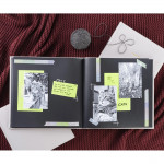 Knižné album Memories, 25x25 cm, 50 čiernych strán, sivé