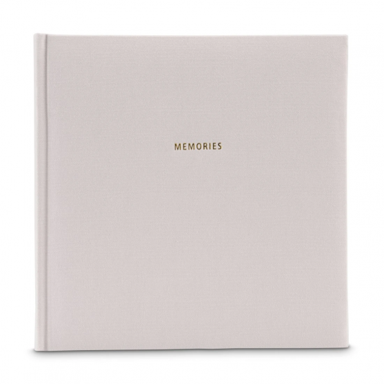 Jumbo album Memories, 30x30 cm, 50 čiernych strán, sivý
