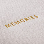 Jumbo album Memories, 30x30 cm, 50 čiernych strán, sivý