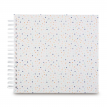 Špirálový album Confetti, 28x24 cm, 50 bielych strán