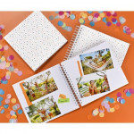 Špirálový album Confetti, 28x24 cm, 50 bielych strán Špirálový album Confetti, 28x24 cm, 50 bielych strán