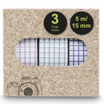 Masking Tapes II, 1.5x500 cm, Various Motifs in Sets of 3