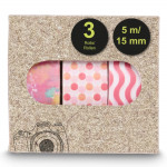 Masking Tapes II, 1.5x500 cm, Various Motifs in Sets of 3